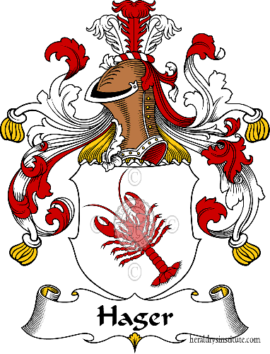 Coat of arms of family Hager II   ref: 30713
