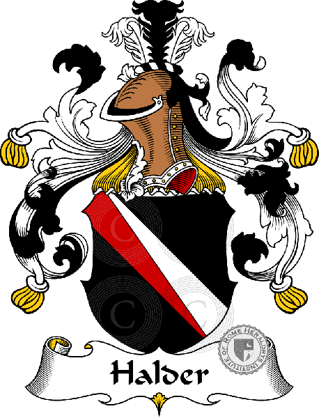 Wappen der Familie Halder   ref: 30721