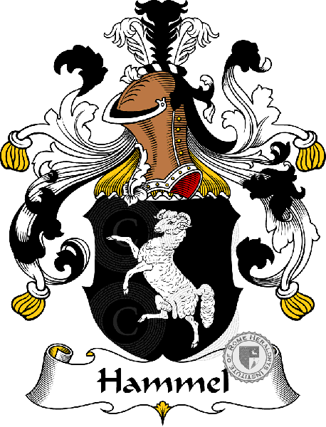 Wappen der Familie Hammel   ref: 30725