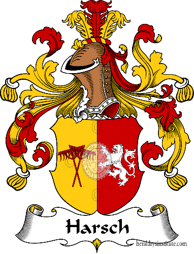 Coat of arms of family Harsch   ref: 30750