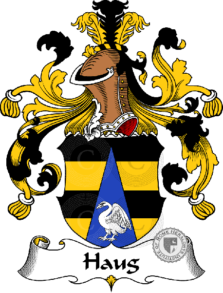 Coat of arms of family Haug   ref: 30770