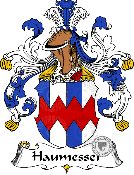 Coat of arms of family Haumesser   ref: 30771