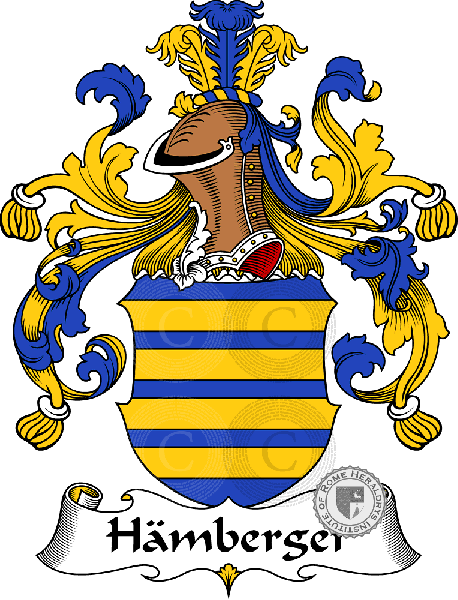 Coat of arms of family Hämberger   ref: 30780