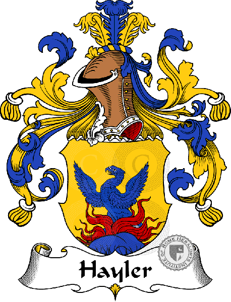 Coat of arms of family Hayler   ref: 30791