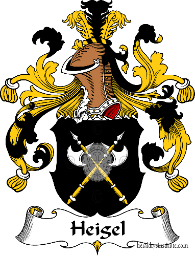Coat of arms of family Heigel   ref: 30811