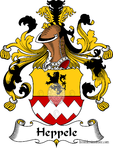 Coat of arms of family Heppele or Heppel   ref: 30845