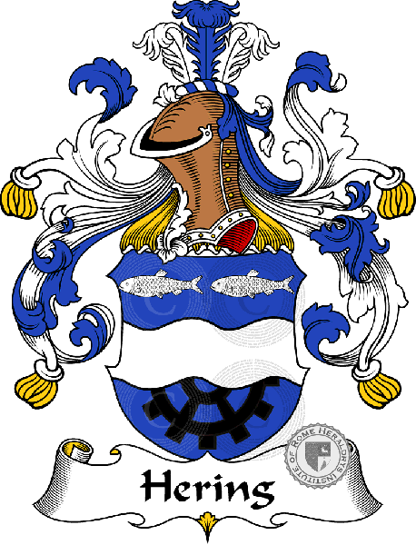 Coat of arms of family Hering   ref: 30851