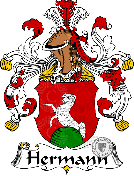 Escudo de la familia Hermann   ref: 30852