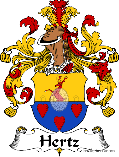 Coat of arms of family Hertz   ref: 30859