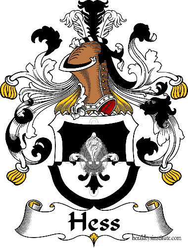 Wappen der Familie Hess   ref: 30868