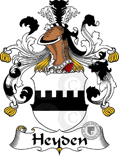 Coat of arms of family Heyden   ref: 30874