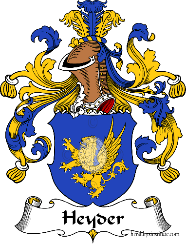 Coat of arms of family Heyder   ref: 30875