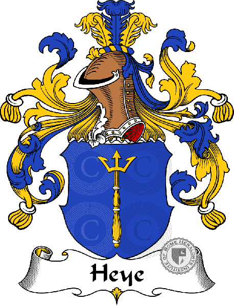 Wappen der Familie Heye   ref: 30878