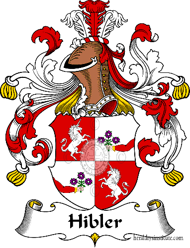 Coat of arms of family Hibler   ref: 30883