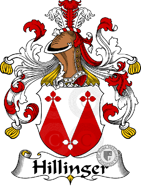 Coat of arms of family Hillinger   ref: 30889