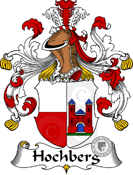 Wappen der Familie Hochberg   ref: 30902