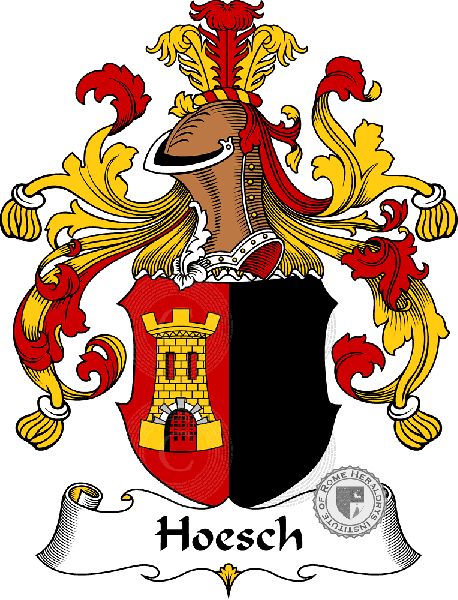 Wappen der Familie Hoesch   ref: 30907