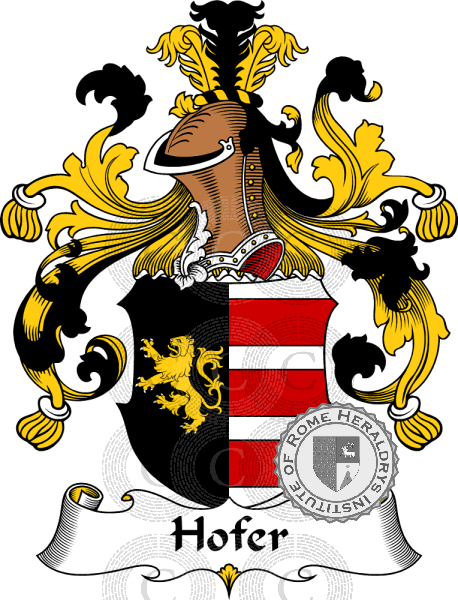 Coat of arms of family Hofer
