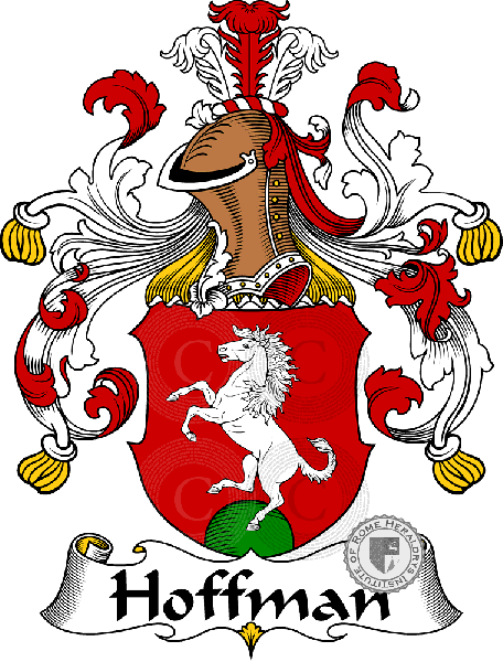 Coat of arms of family Hoffman   ref: 30910