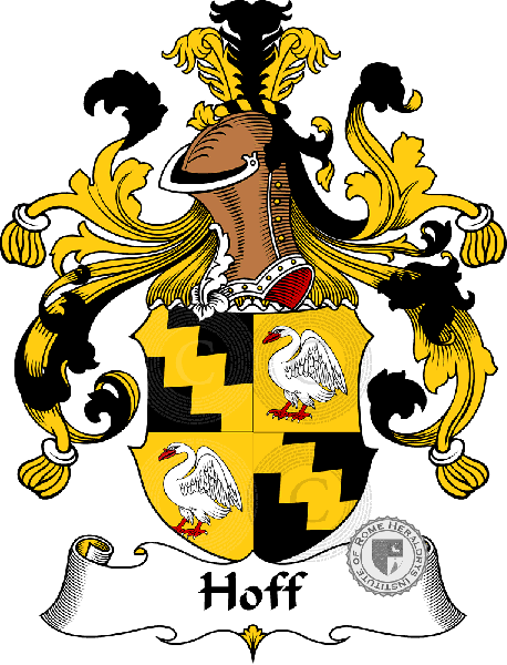 Coat of arms of family Hoff   ref: 30912