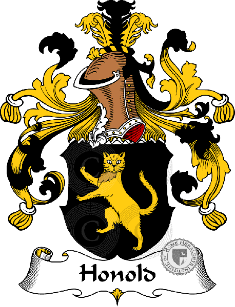 Coat of arms of family Honold   ref: 30928