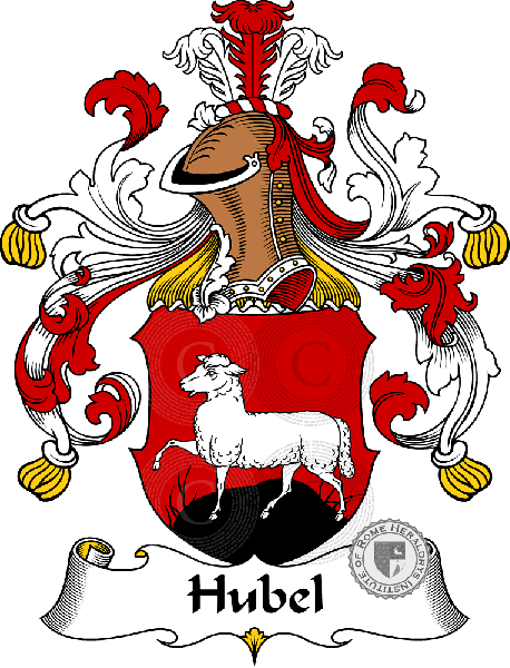 Coat of arms of family Hubel   ref: 30944