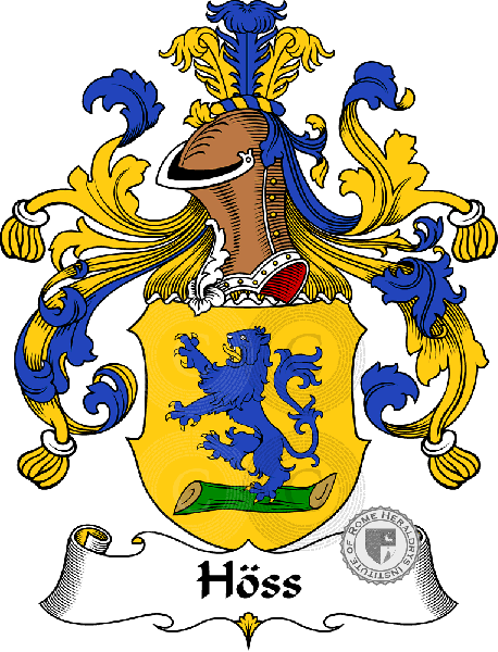 Coat of arms of family Höss   ref: 30962