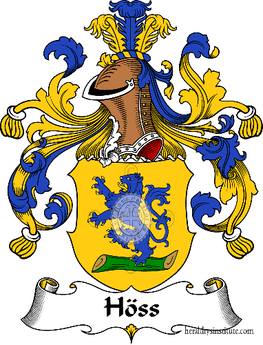 Wappen der Familie Höss   ref: 30962