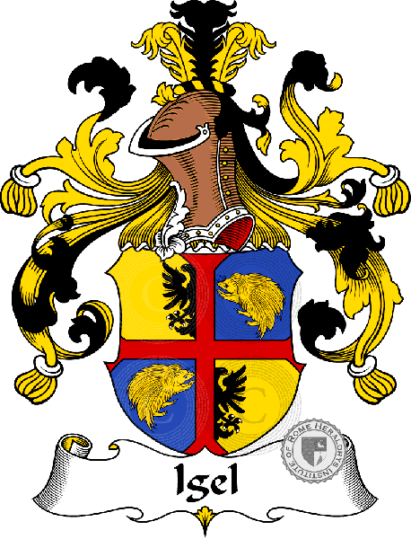 Wappen der Familie Igel   ref: 30968