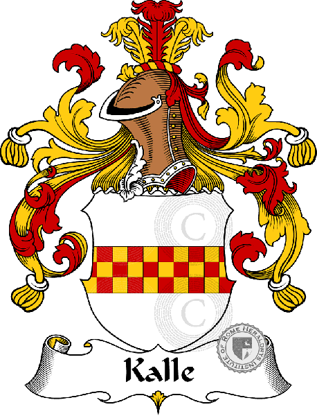 Coat of arms of family Kalle   ref: 31005