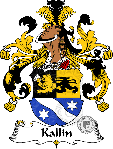 Coat of arms of family Kallin   ref: 31006