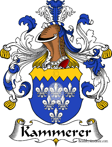 Coat of arms of family Kammerer   ref: 31008