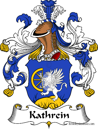 Coat of arms of family Kathrein   ref: 31021