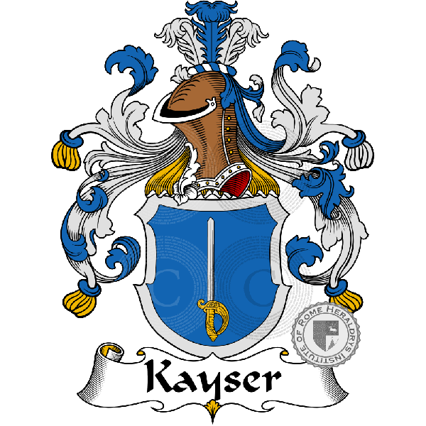 Brasão da família Kayser   ref: 31029