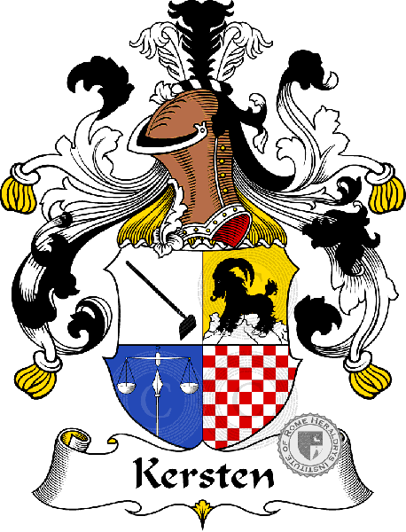 Coat of arms of family Kersten