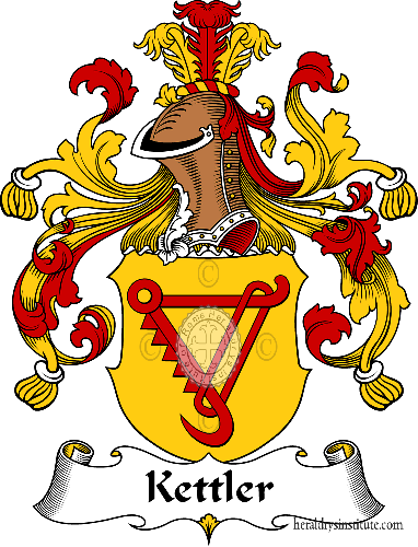 Coat of arms of family Kettler   ref: 31058