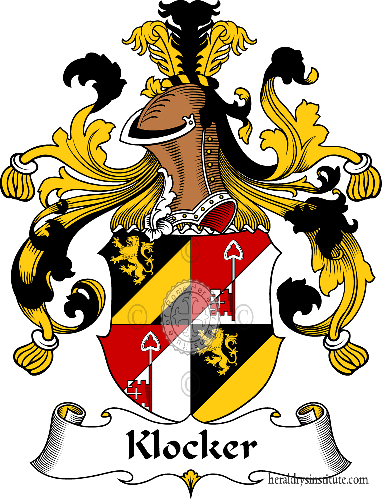 Coat of arms of family Klocker   ref: 31085