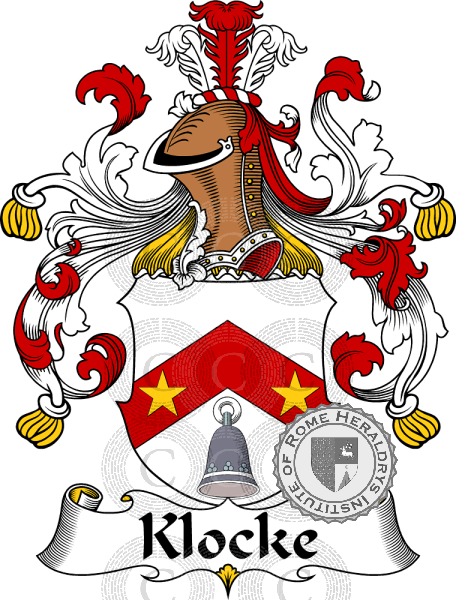 Coat of arms of family Klocke   ref: 31086