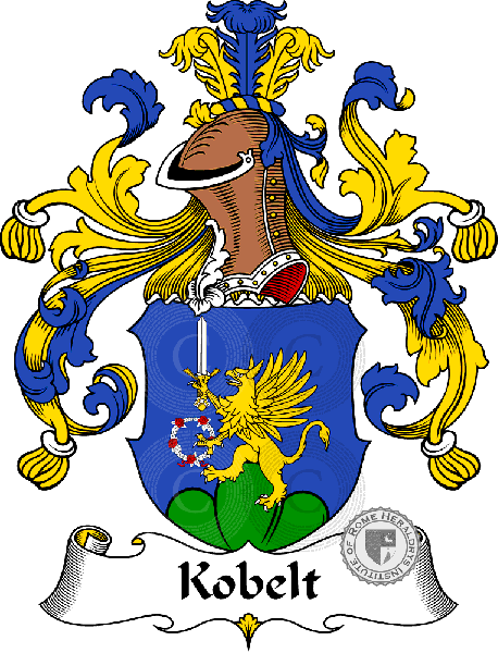 Coat of arms of family Kobelt   ref: 31101