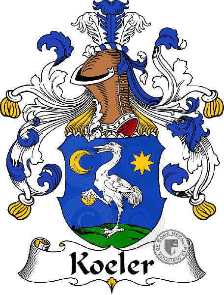 Wappen der Familie Koeler   ref: 31104