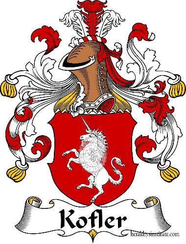 Coat of arms of family Kofler   ref: 31106