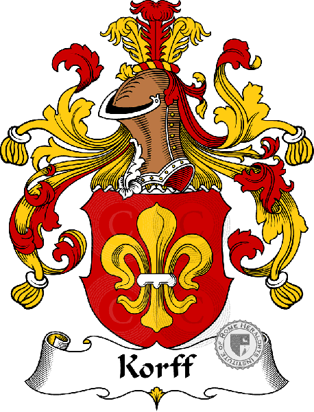 Coat of arms of family Korff   ref: 31116