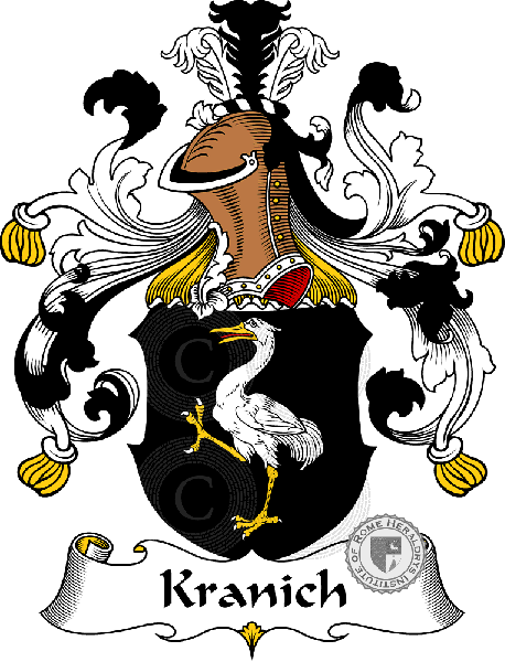 Coat of arms of family Kranich   ref: 31129