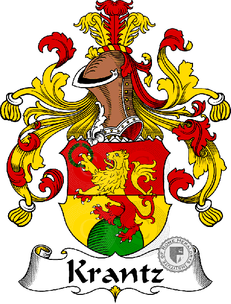 Coat of arms of family Krantz   ref: 31130