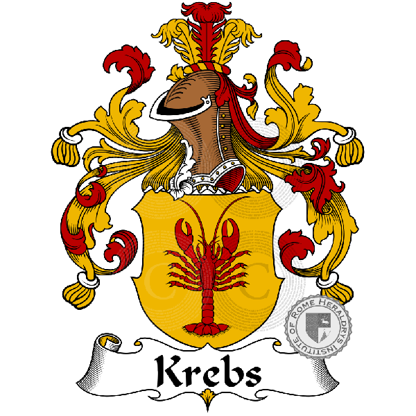 Coat of arms of family Krebs