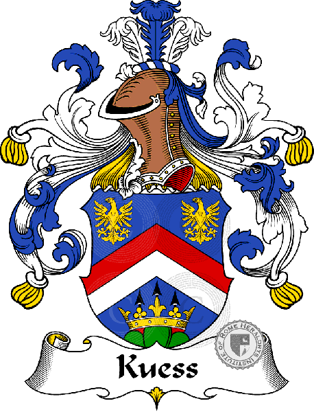 Coat of arms of family Kuess   ref: 31155