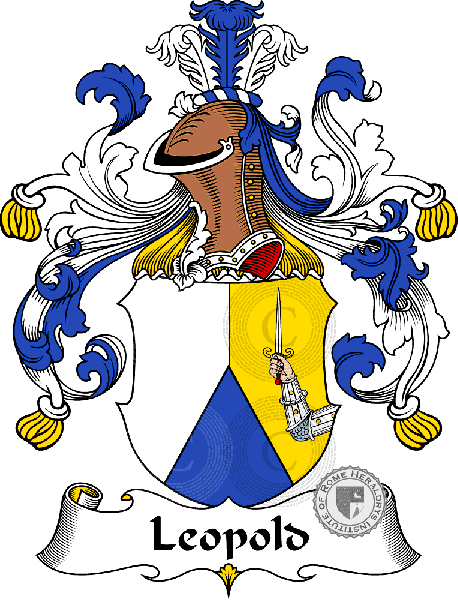 Coat of arms of family Leopold   ref: 31239