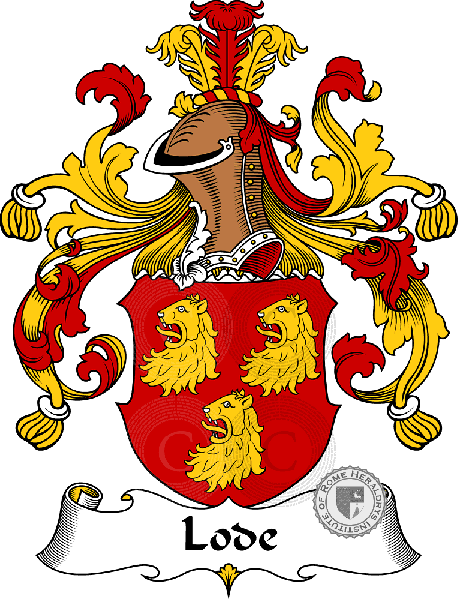 Wappen der Familie Lode   ref: 31281