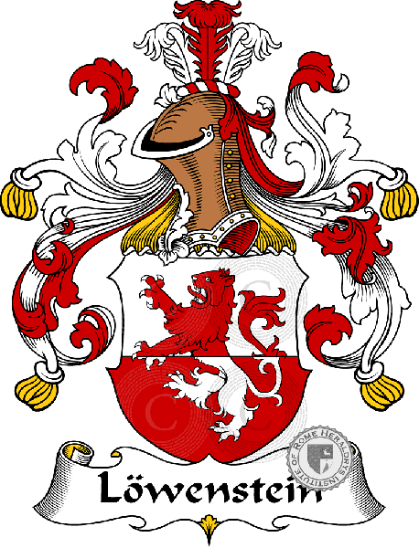 Escudo de la familia Löwenstein   ref: 31300