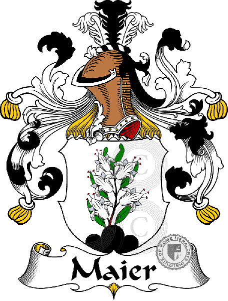 Coat of arms of family Maier   ref: 31314